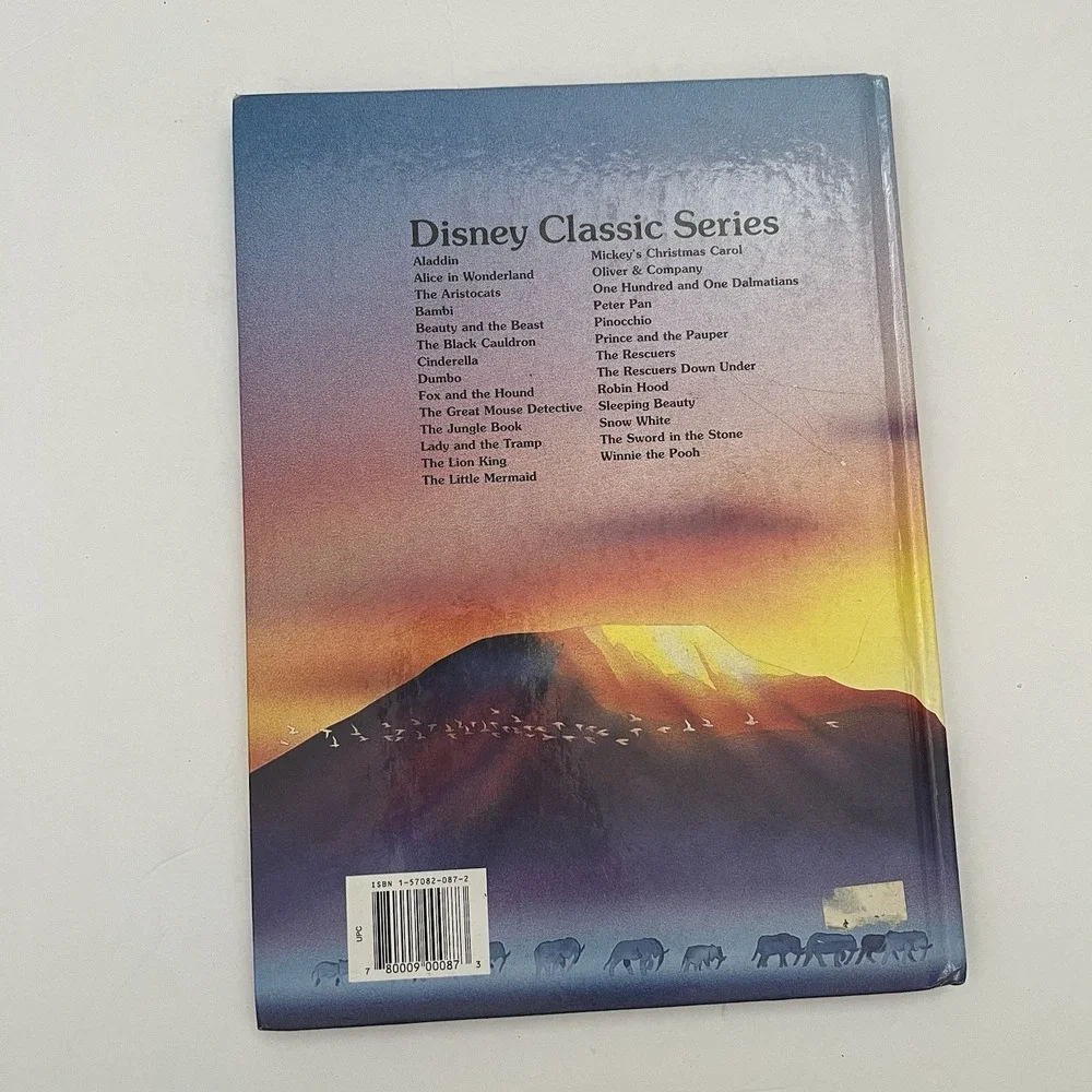 Disney Lion King Hardcover‎ Book Classic Series Vintage 1994 Mouse Work